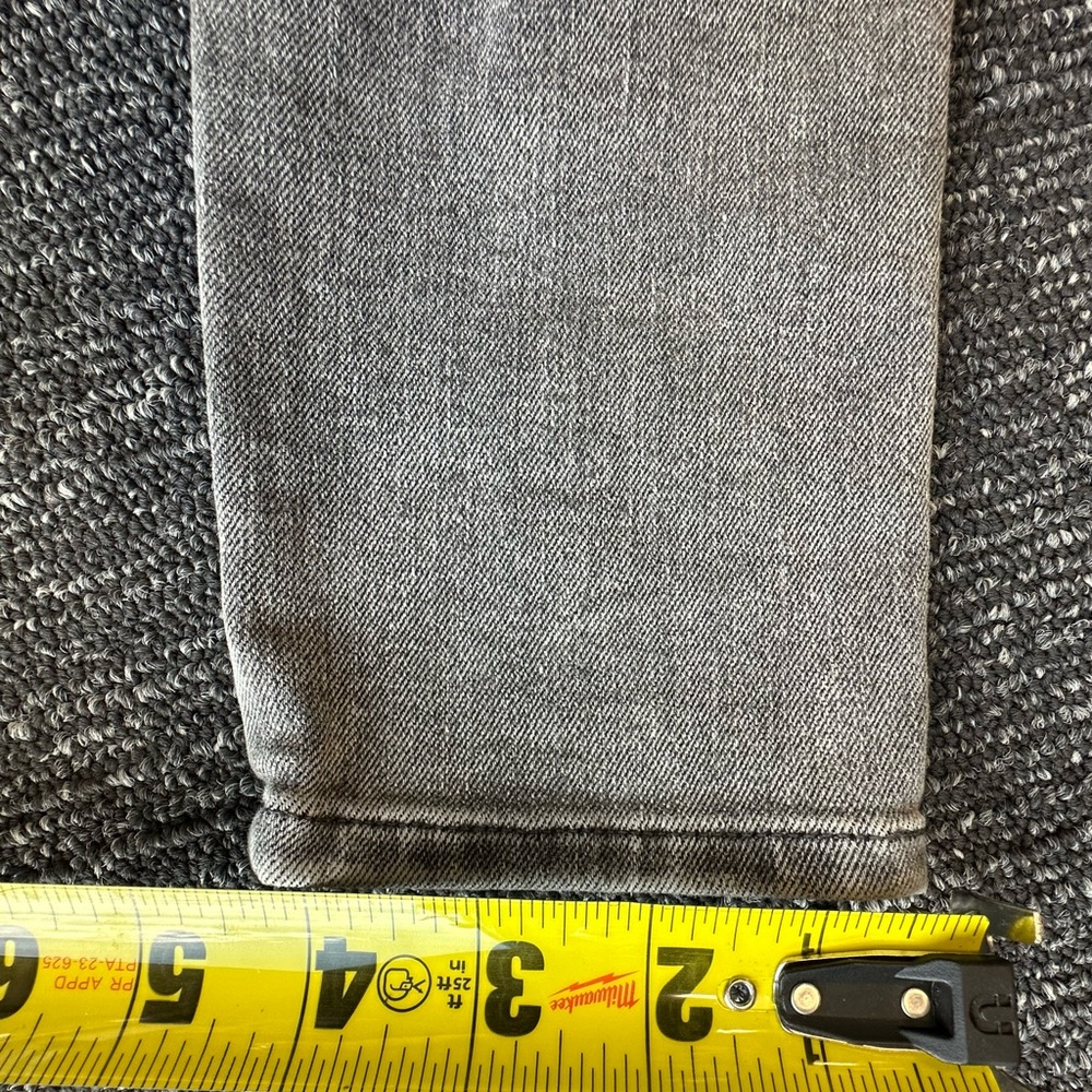 EXPRESS Mid Rise Medium Wash FlexX Gray Button Fly Skinny Jeans - Small Long - Picture 7 of 7